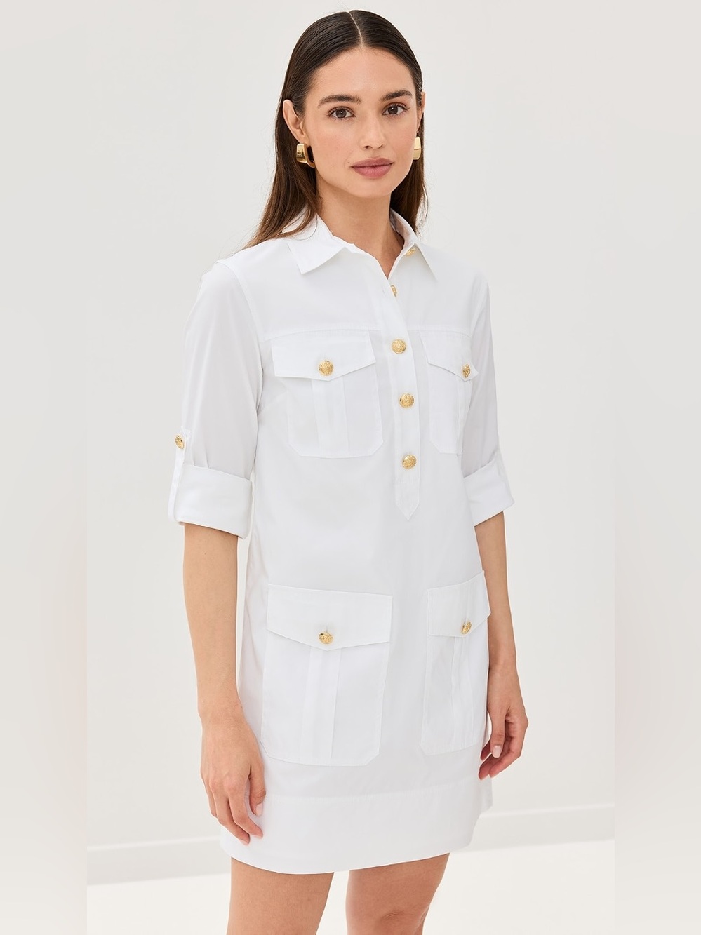 Veronica Beard Saude Dress in White, Size 12